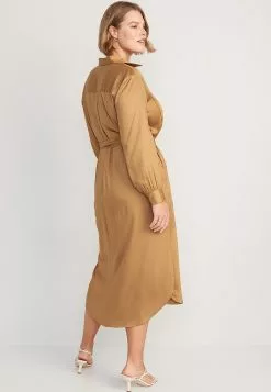 Old Navy Tie-Belt Midi Shirt Dress -Cykler Salgsbutik old navy 4912 6422936 5