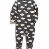 Old Navy Baby Unisex Cloud-Print Sleep & Play Footed Pyjama Bodysuit
