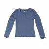 Old Navy Rib-Knit Lettuce-Edge Henley T-Shirt -Cykler Salgsbutik old navy 4953 5804595 1