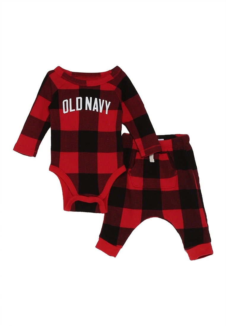 Old Navy Baby Logo Bodysuit & Pants Set 3 Old Navy Baby Logo Bodysuit & Pants Set