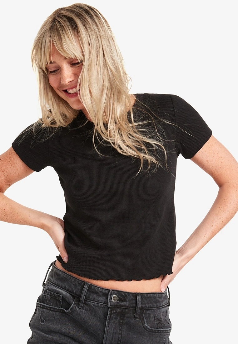 Old Navy Crop Waffle Tee 3 Old Navy Crop Waffle Tee