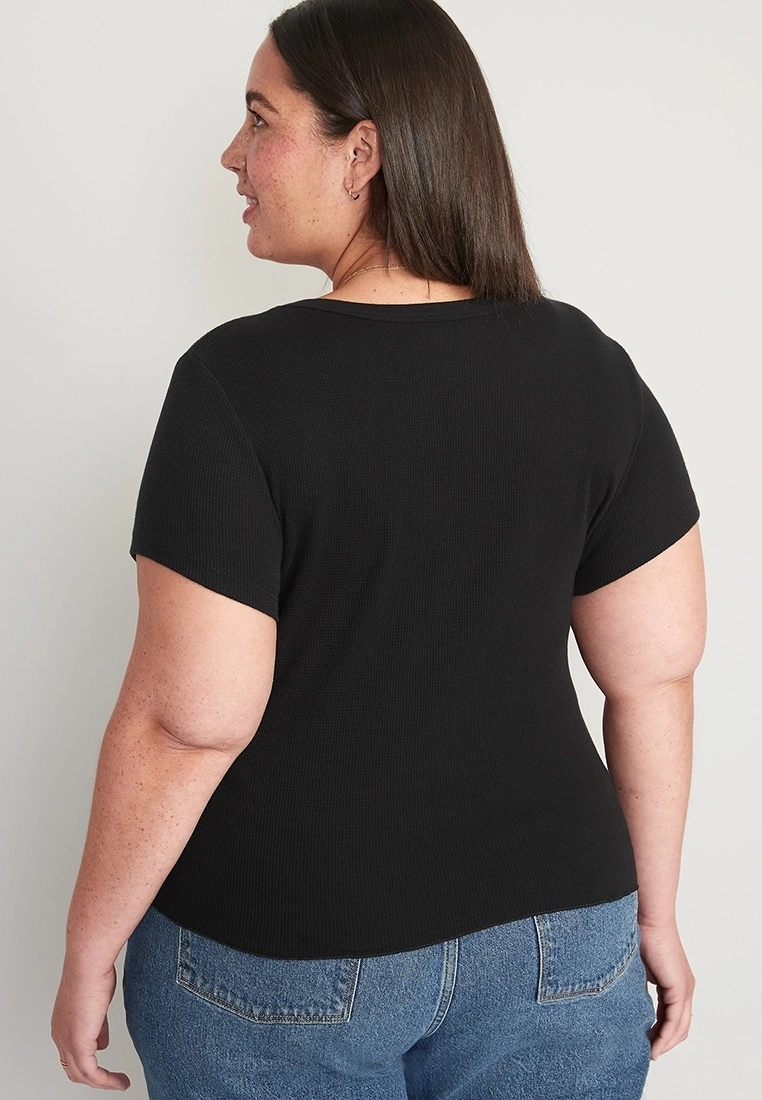 Old Navy Crop Waffle Tee 8 Old Navy Crop Waffle Tee - Billede 6