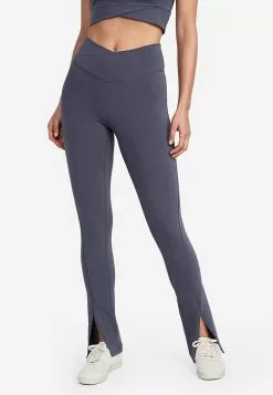 Old Navy Extra High-Waisted PowerChill Cross-Front Split-Hem Leggings