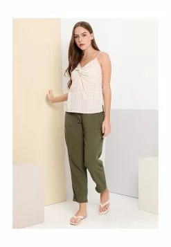 Old Navy Fitted Gingham Twist-Front Cami Top -Cykler Salgsbutik old navy 5261 6880716 8