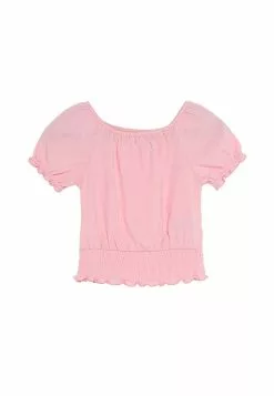 Old Navy Short Puff-Sleeves Smocked Top