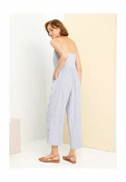 Old Navy Striped Smocked Cropped Knotted Linen-Blend Cami Jumpsuit 15 Old Navy Striped Smocked Cropped Knotted Linen-Blend Cami Jumpsuit -Cykler Salgsbutik old navy 5313 2340716 6