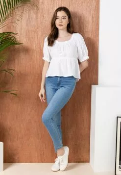 Old Navy Puff Sleeves Shirred Babydoll Blouse 17 Old Navy Puff Sleeves Shirred Babydoll Blouse -Cykler Salgsbutik old navy 5380 8775626 8