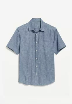 Old Navy Short Sleeves Everyday Chambray Shirt -Cykler Salgsbutik old navy 5480 5829736 4