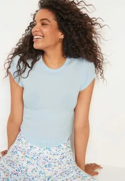 Old Navy Short Sleeves UltraLite Rib Cropped T-Shirt -Cykler Salgsbutik old navy 5537 4067416 4