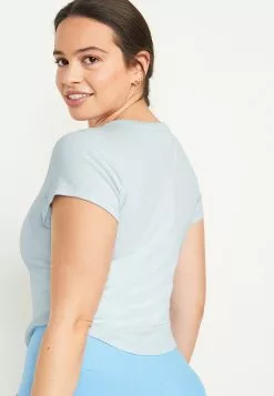 Old Navy Short Sleeves UltraLite Rib Cropped T-Shirt -Cykler Salgsbutik old navy 5538 4067416 5