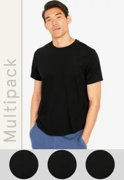 Old Navy Curved Hem Crew Neck T-Shirt 3-Pack