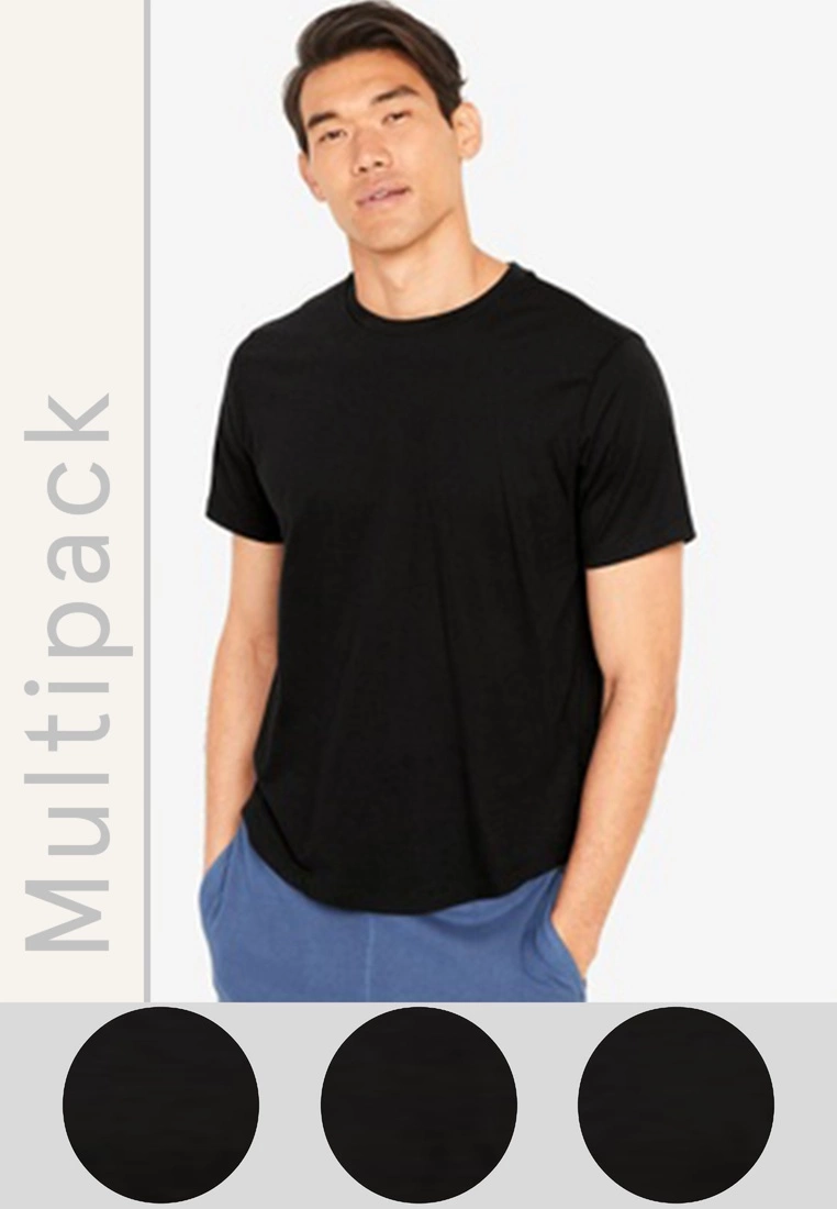 Old Navy Curved Hem Crew Neck T-Shirt 3-Pack 3 Old Navy Curved Hem Crew Neck T-Shirt 3-Pack