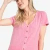Old Navy Short Sleeves High Hip Henley Tee -Cykler Salgsbutik old navy 5759 2591116 1