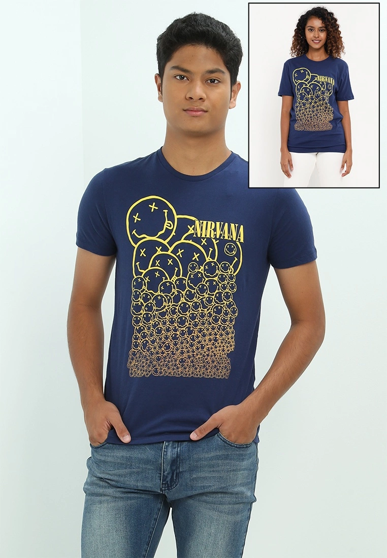 Old Navy Nirvana™ Smiley Face Gender-Neutral Graphic T-Shirt 3 Old Navy Nirvana™ Smiley Face Gender-Neutral Graphic T-Shirt