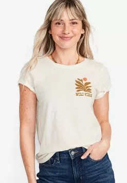 Old Navy Everywear Slub-Knit Holiday Graphic T-Shirt