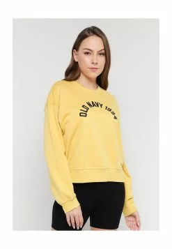 Old Navy Logo Crop Crew Sweatshirt