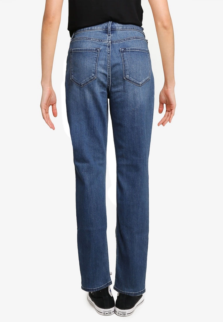Old Navy High-Waisted Medium-Wash Straight Jeans 4 Old Navy High-Waisted Medium-Wash Straight Jeans - Billede 2