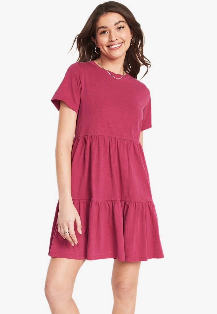 Old Navy All Day Tiered Knit Mini Dress 3 Old Navy All Day Tiered Knit Mini Dress