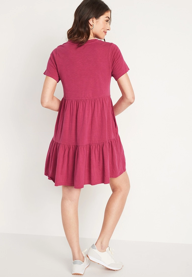 Old Navy All Day Tiered Knit Mini Dress 5 Old Navy All Day Tiered Knit Mini Dress - Billede 3
