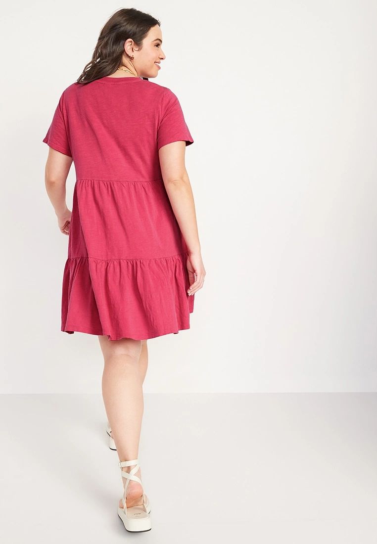 Old Navy All Day Tiered Knit Mini Dress 8 Old Navy All Day Tiered Knit Mini Dress - Billede 6