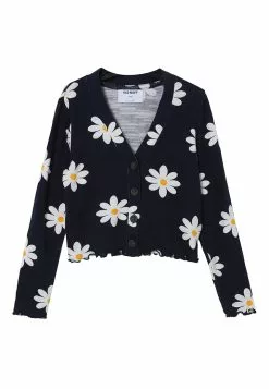 Old Navy Cozy Slub-Knit Printed Button-Front Cardigan