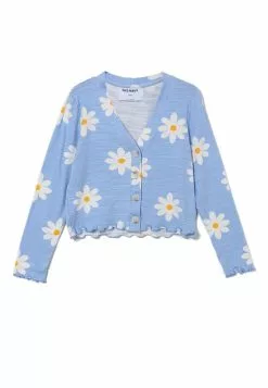 Old Navy Cozy Slub-Knit Printed Button-Front Cardigan