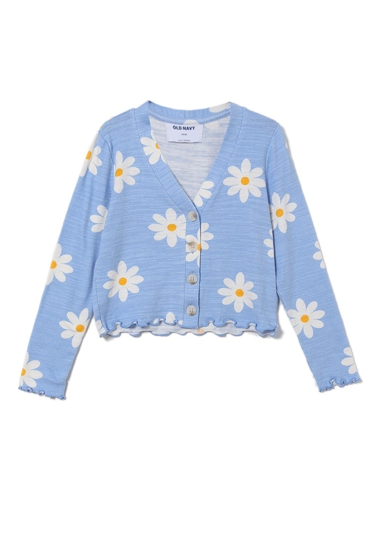 Old Navy Cozy Slub-Knit Printed Button-Front Cardigan 3 Old Navy Cozy Slub-Knit Printed Button-Front Cardigan