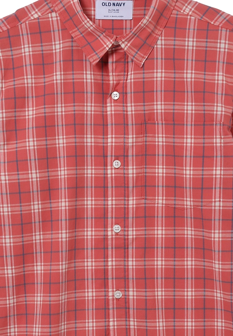 Old Navy Patterned Poplin Built-In Flex Shirt 5 Old Navy Patterned Poplin Built-In Flex Shirt - Billede 3
