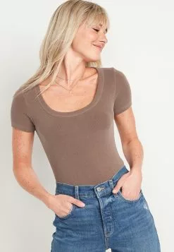 Old Navy Fitted Rib-Knit T-Shirt