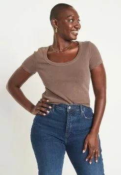 Old Navy Fitted Rib-Knit T-Shirt -Cykler Salgsbutik old navy 7080 3959326 5