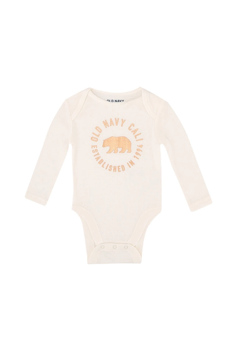 Old Navy Unisex Fall Long Sleeve Logo Bodysuit 3 Old Navy Unisex Fall Long Sleeve Logo Bodysuit