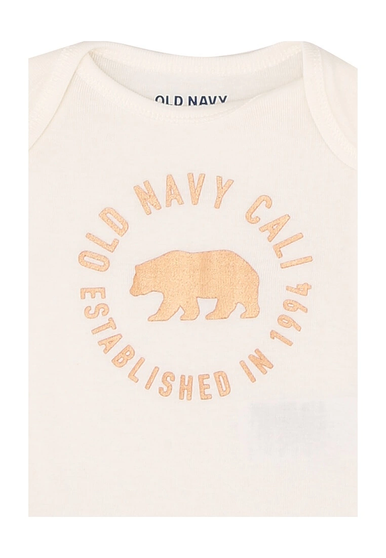 Old Navy Unisex Fall Long Sleeve Logo Bodysuit 5 Old Navy Unisex Fall Long Sleeve Logo Bodysuit - Billede 3