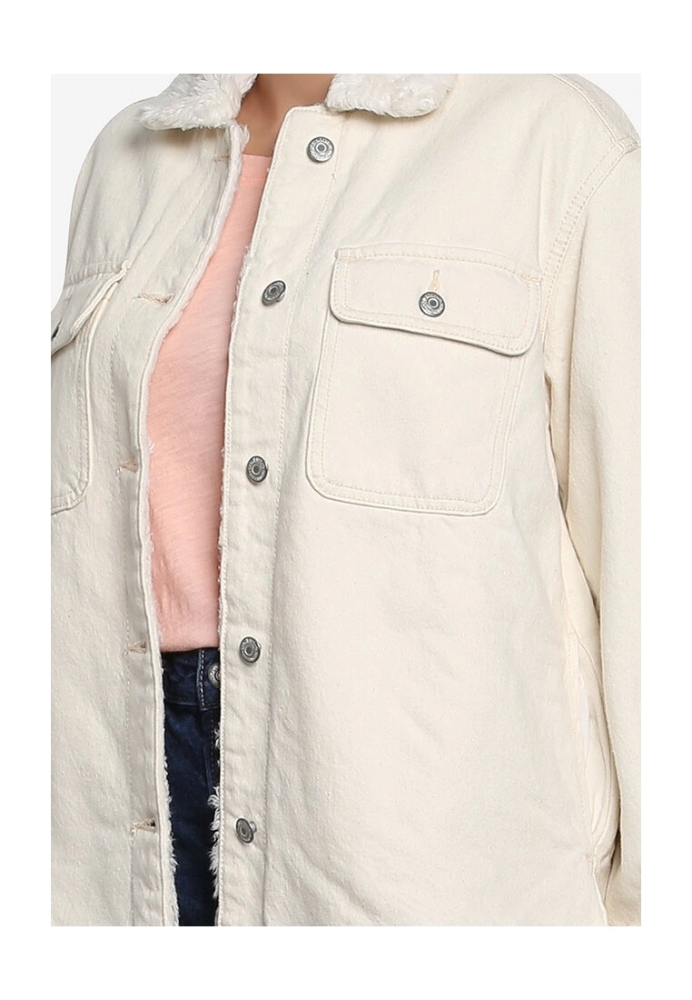 Old Navy Sherpa Denim Shacket 5 Old Navy Sherpa Denim Shacket - Billede 3