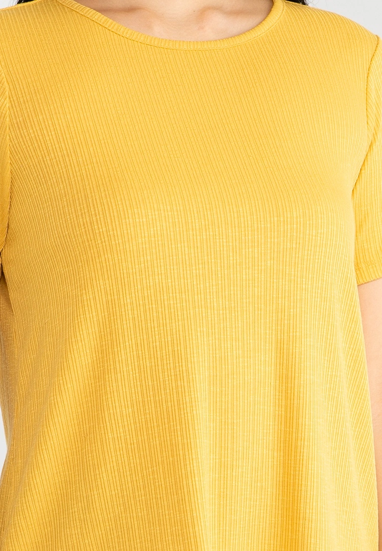 Old Navy Luxe Ribbed Slub-Knit T-Shirt 5 Old Navy Luxe Ribbed Slub-Knit T-Shirt - Billede 3