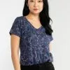 Old Navy EveryWear Floral Slub-Knit T-Shirt