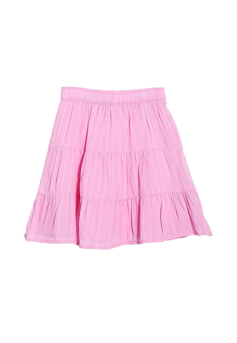 Old Navy Windowpane Tiered Skirt 4 Old Navy Windowpane Tiered Skirt - Billede 2