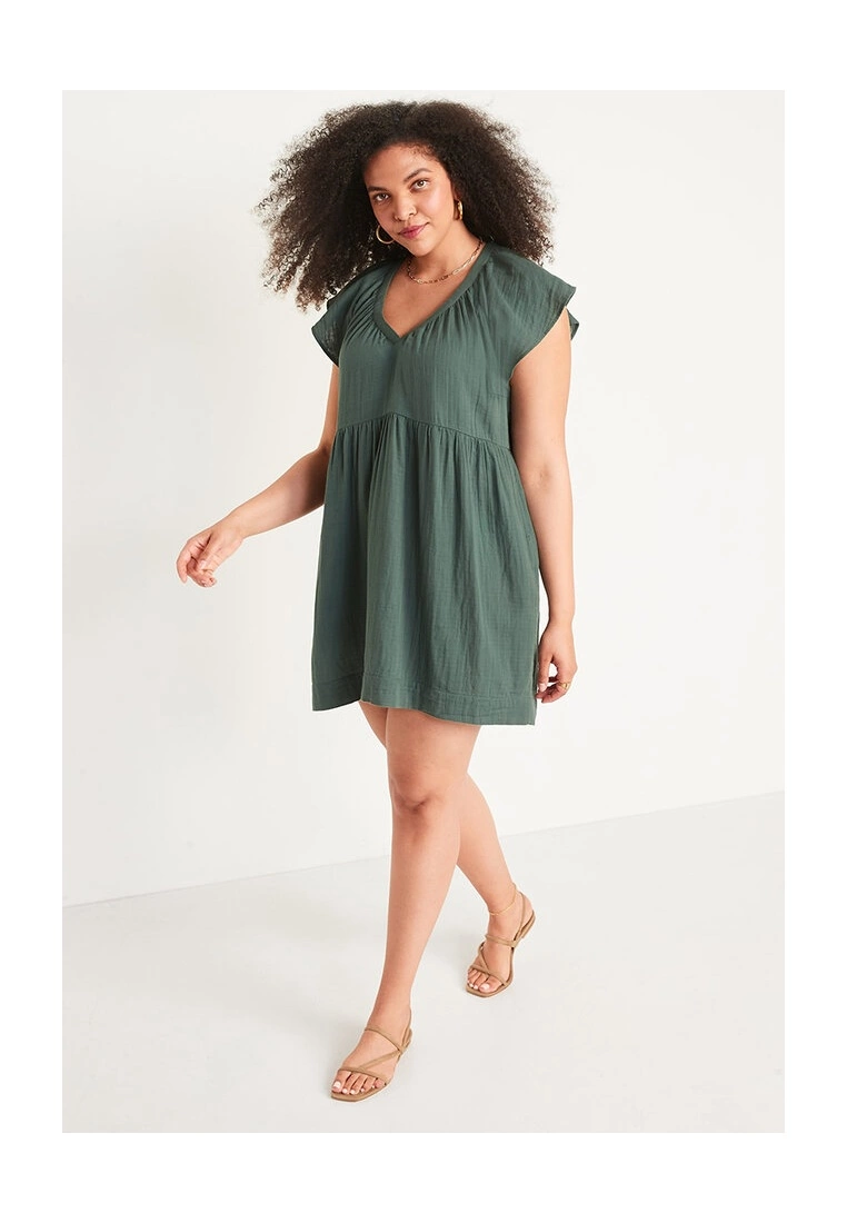 Old Navy Flutter Sleeves V Neck Mini Swing Dress 5 Old Navy Flutter Sleeves V Neck Mini Swing Dress - Billede 3