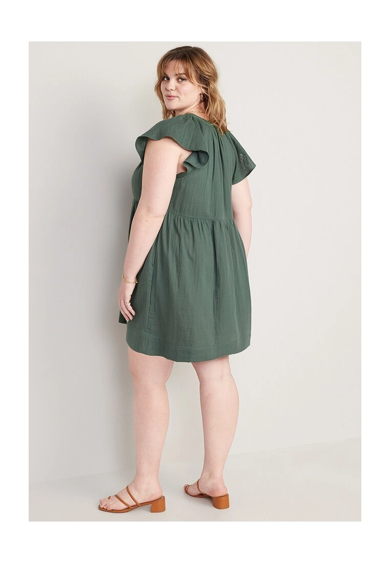 Old Navy Flutter Sleeves V Neck Mini Swing Dress 9 Old Navy Flutter Sleeves V Neck Mini Swing Dress - Billede 7
