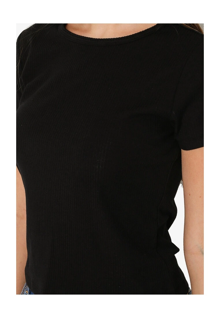 Old Navy Short Sleeves Cropped Slim Fit Rib Knit T-Shirt 5 Old Navy Short Sleeves Cropped Slim Fit Rib Knit T-Shirt - Billede 3