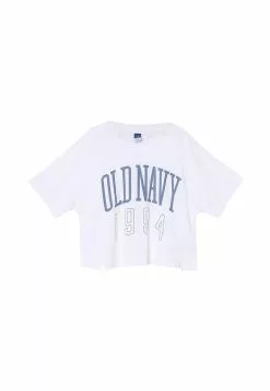 Old Navy Ono M Easy Crop Graphic Tee - Slub