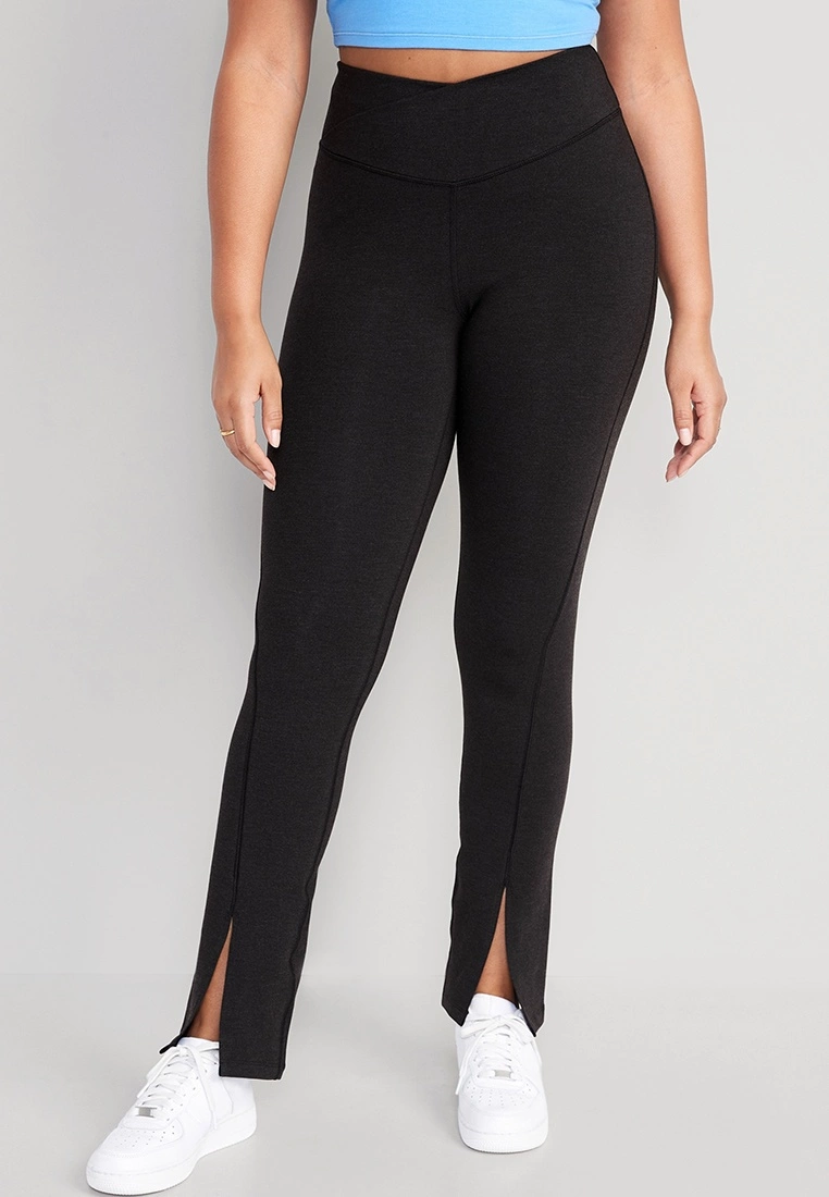 Old Navy Extra High-Waisted PowerChill Cross-Front Split-Hem Leggings 6 Old Navy Extra High-Waisted PowerChill Cross-Front Split-Hem Leggings - Billede 4