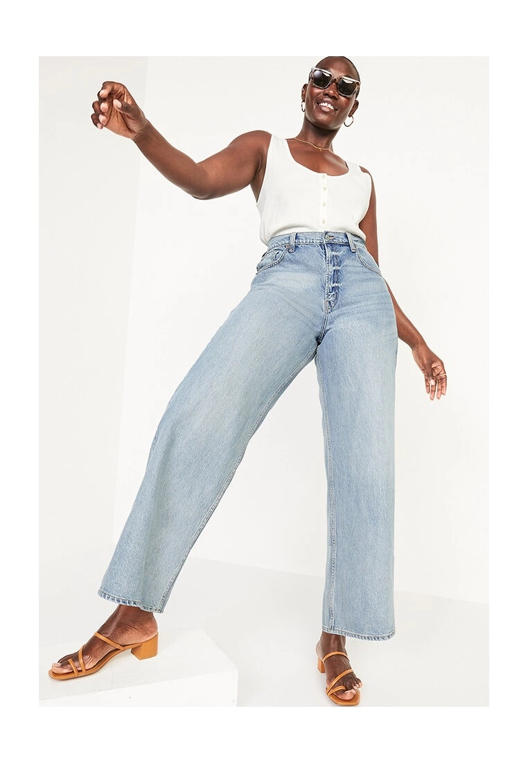Old Navy Extra High Waisted Baggy Wide Leg Non-Stretch Jeans 5 Old Navy Extra High Waisted Baggy Wide Leg Non-Stretch Jeans - Billede 3