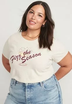 Old Navy EveryWear Slub-Knit Holiday Graphic T-Shirt -Cykler Salgsbutik old navy 7657 9991936 6