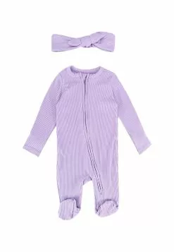Old Navy Ribbed Onesie & Headband Layette Set