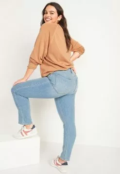 Old Navy High-Waisted Light-Wash Straight-Leg Jeans 12 Old Navy High-Waisted Light-Wash Straight-Leg Jeans -Cykler Salgsbutik old navy 7757 2788395 5