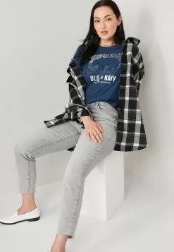 Old Navy EveryWear Logo Graphic Slub-Knit T-Shirt -Cykler Salgsbutik old navy 7780 1022936 3