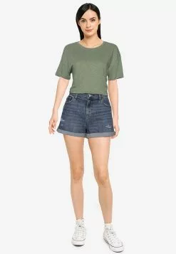 Old Navy Ss Crop Crew Tee Slub -Cykler Salgsbutik old navy 7935 1026895 4
