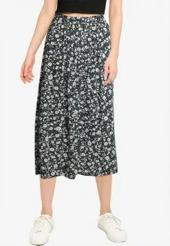 Old Navy Gathered Midi Skrt Print H21