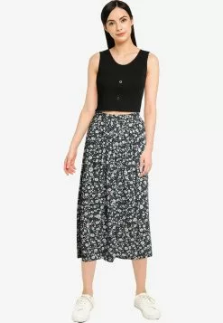 Old Navy Gathered Midi Skrt Print H21 -Cykler Salgsbutik old navy 8144 9840206 4
