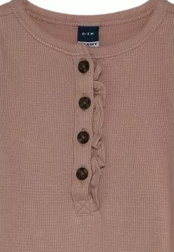 Old Navy Long Sleeves Waffle Texture Ruffle Bodysuit -Cykler Salgsbutik old navy 8170 7533006 3